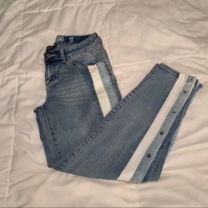 Snap side jeans